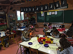 Grande section de maternelle à l'école privée bilingue internationale